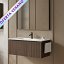 Mueble de baño Vora suspendido 1 cajon con lavabo enzo de Royo en diferentes acabados